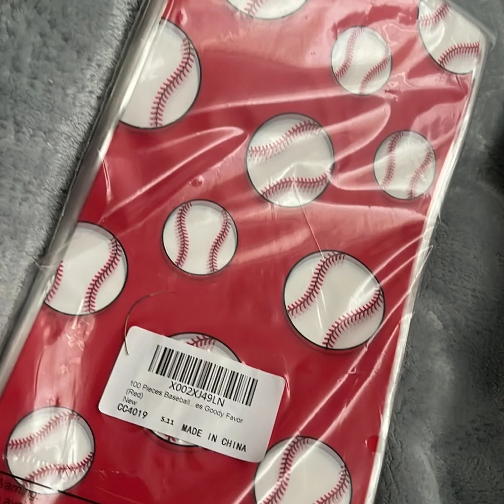 New baseball goody bags pack of 100